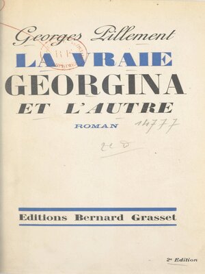 cover image of La vraie Georgina et l'autre